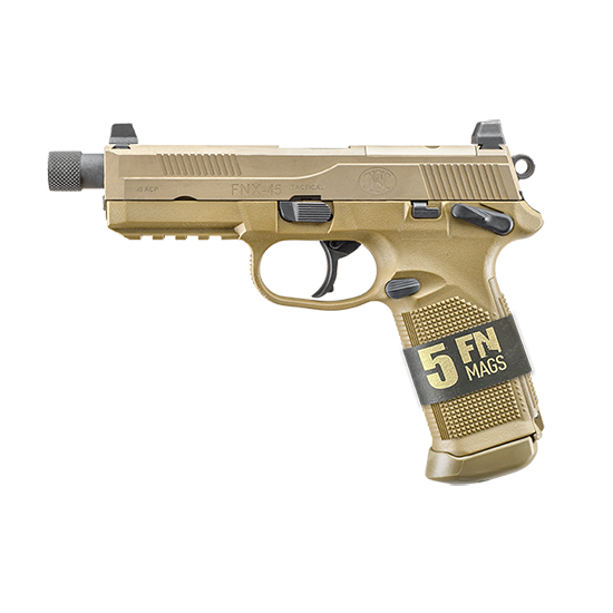 FN FNX-45T BUNDLE 45ACP FDE 15RD MAGS - Pistols